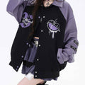 Harajuku Heart Embroidery Bomber Jacket LE1022