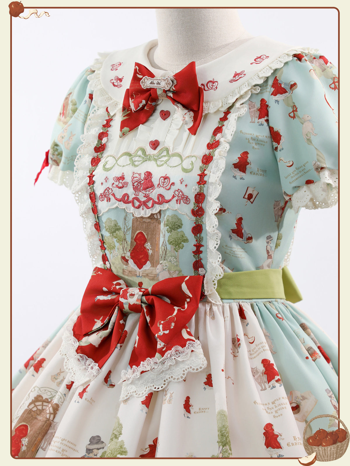Little Red Riding Hood Original Fairy Tale Style Lolita OP Dress