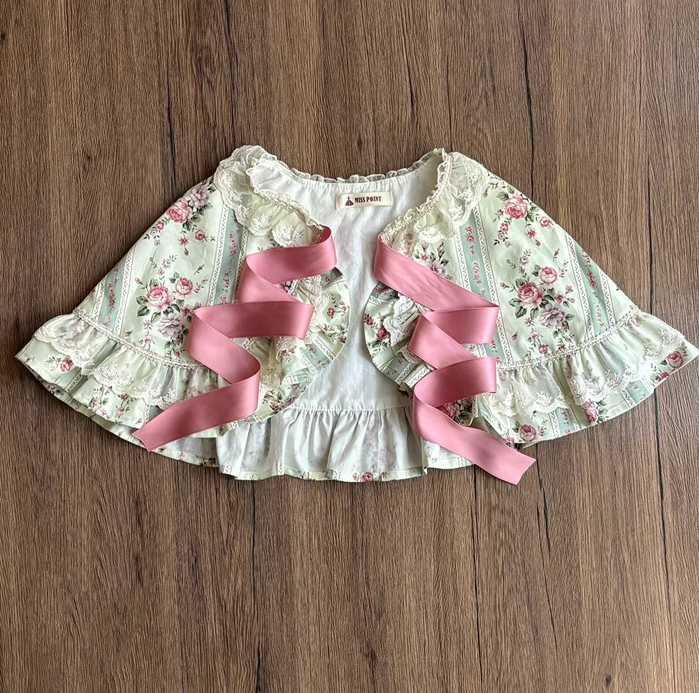 Susans Garden Cotton Floral Wall Lolita Daily Wear Lace Cape