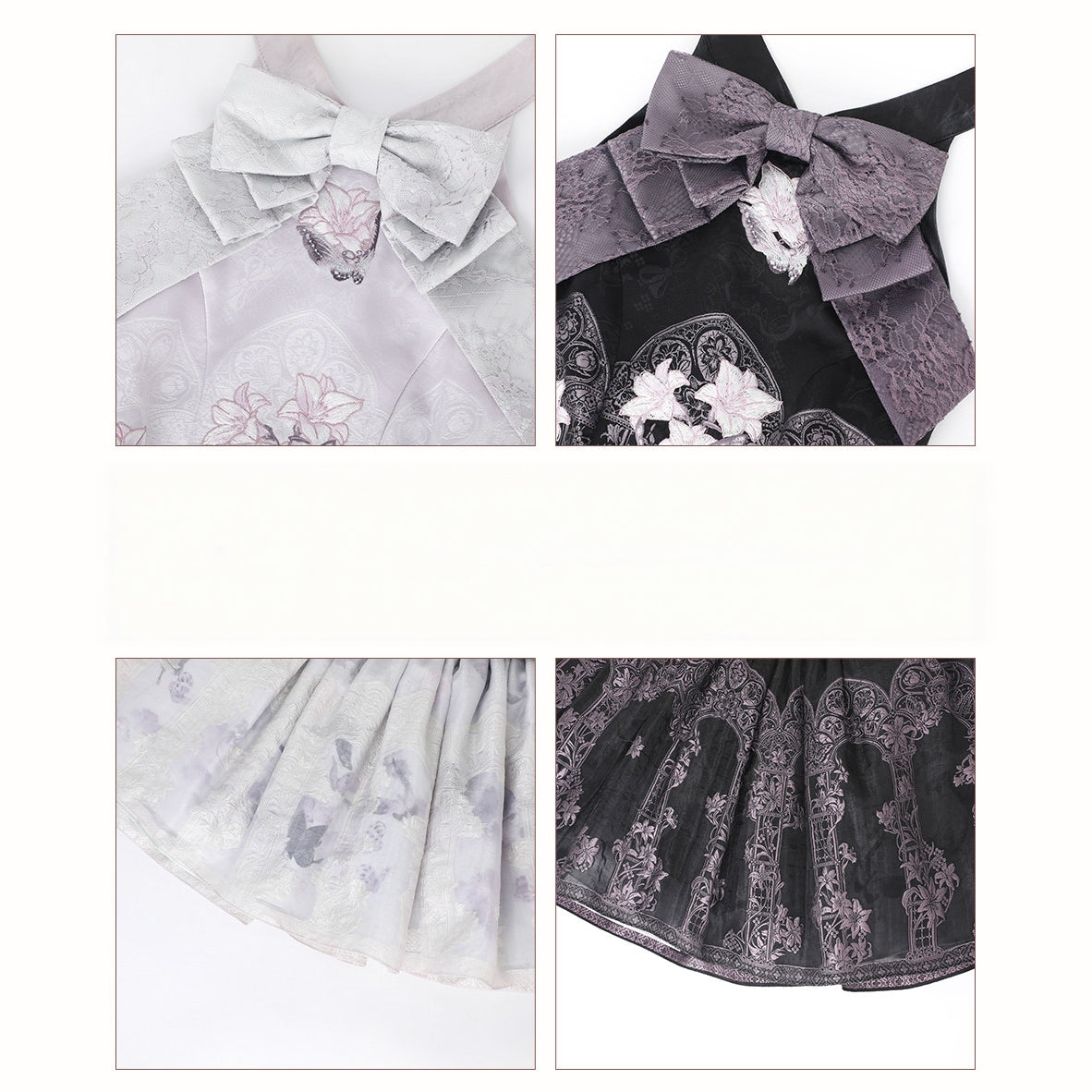 Stained‑Glass Reverie Japanese‑Style Classic Lolita Purple JSK Dress Set