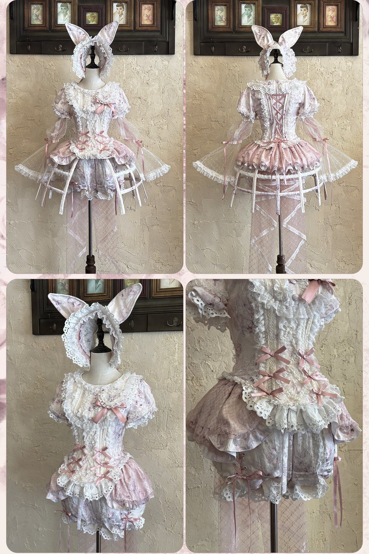 Castle Bunny Vintage Doll‑Like Two‑Piece Lolita Set