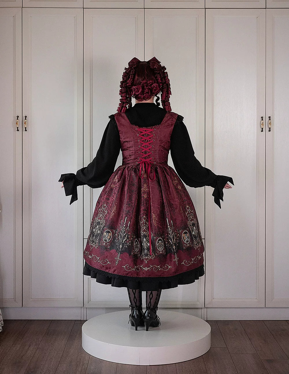 Blood Night Lamplighter Gothic Vintage Lolita Bustier JSK Dress