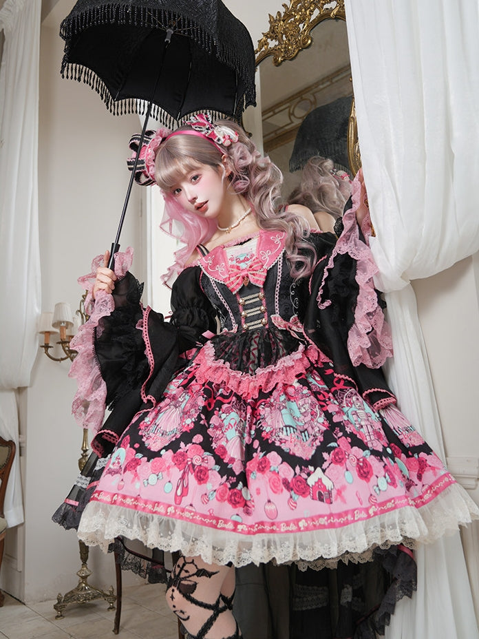 Nutcracker x Barbie Collab Original Lolita Elegant Overlay Tulle JSK Dress