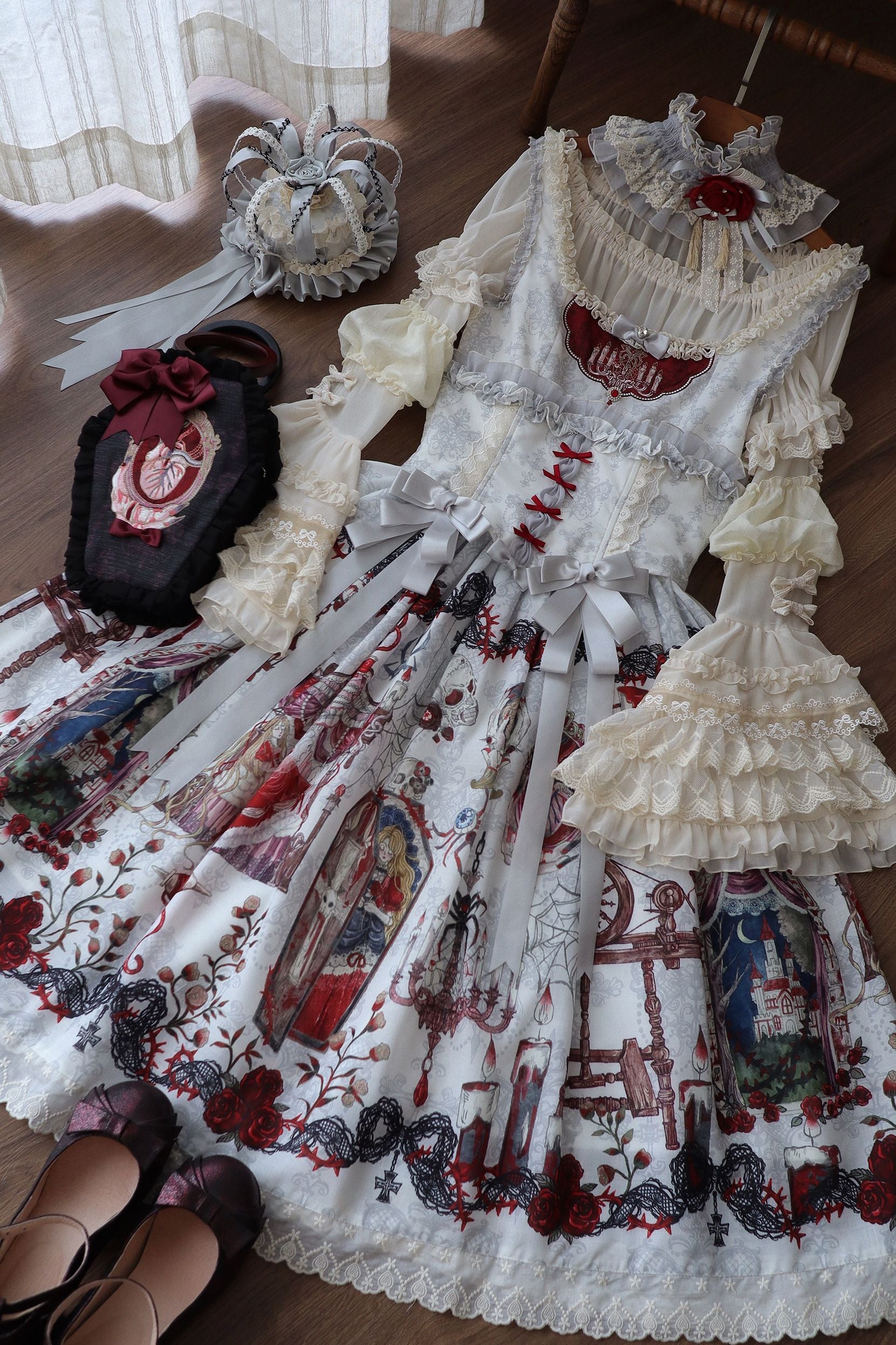 Sleeping Beauty Forest Fairy Tale Gothic Lolita JSK Dress