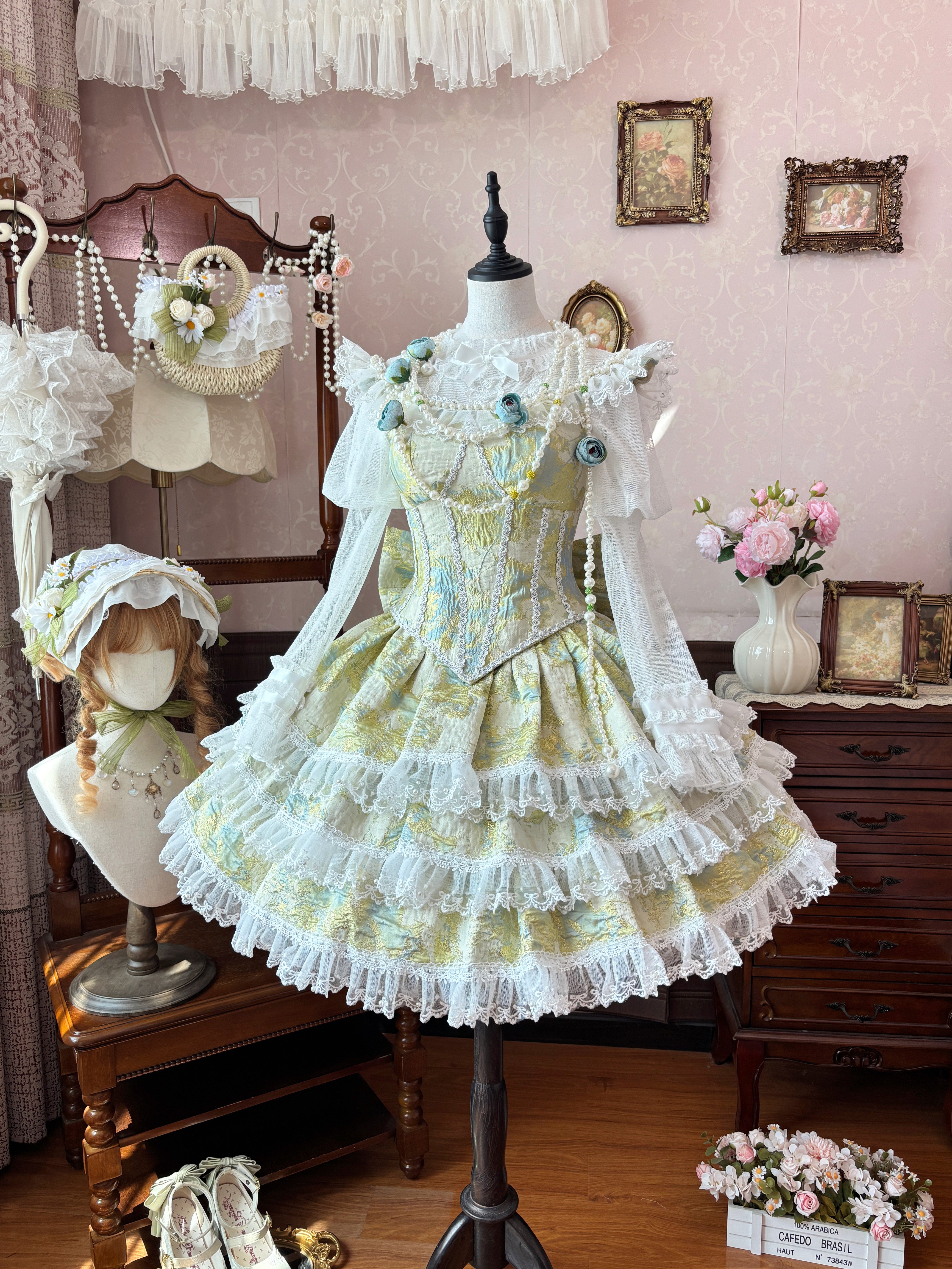 Miss Pistachio Lolita Green JSK Dress