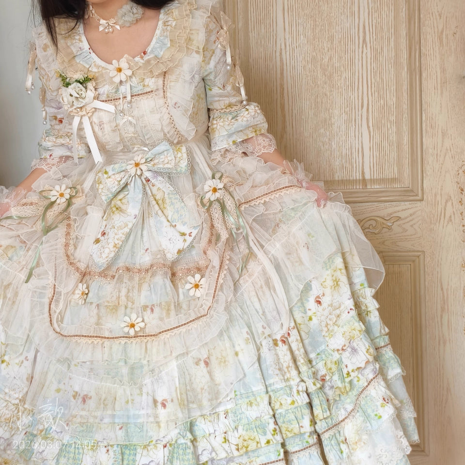 Little Daisy Lolita Elegant Classic OP Dress