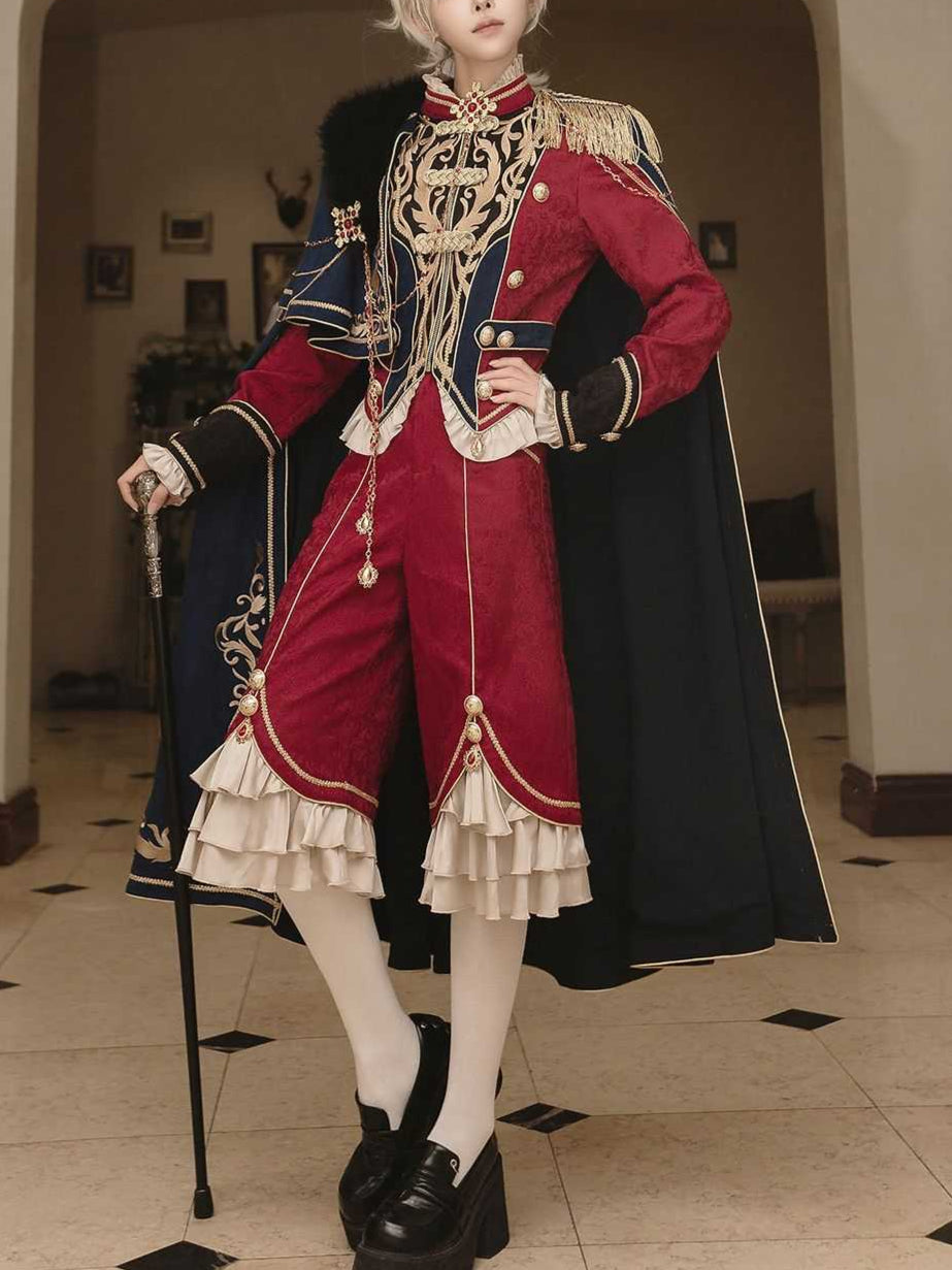 Lolita Royal Glory Ouji Prince Suit with Cape LO1002