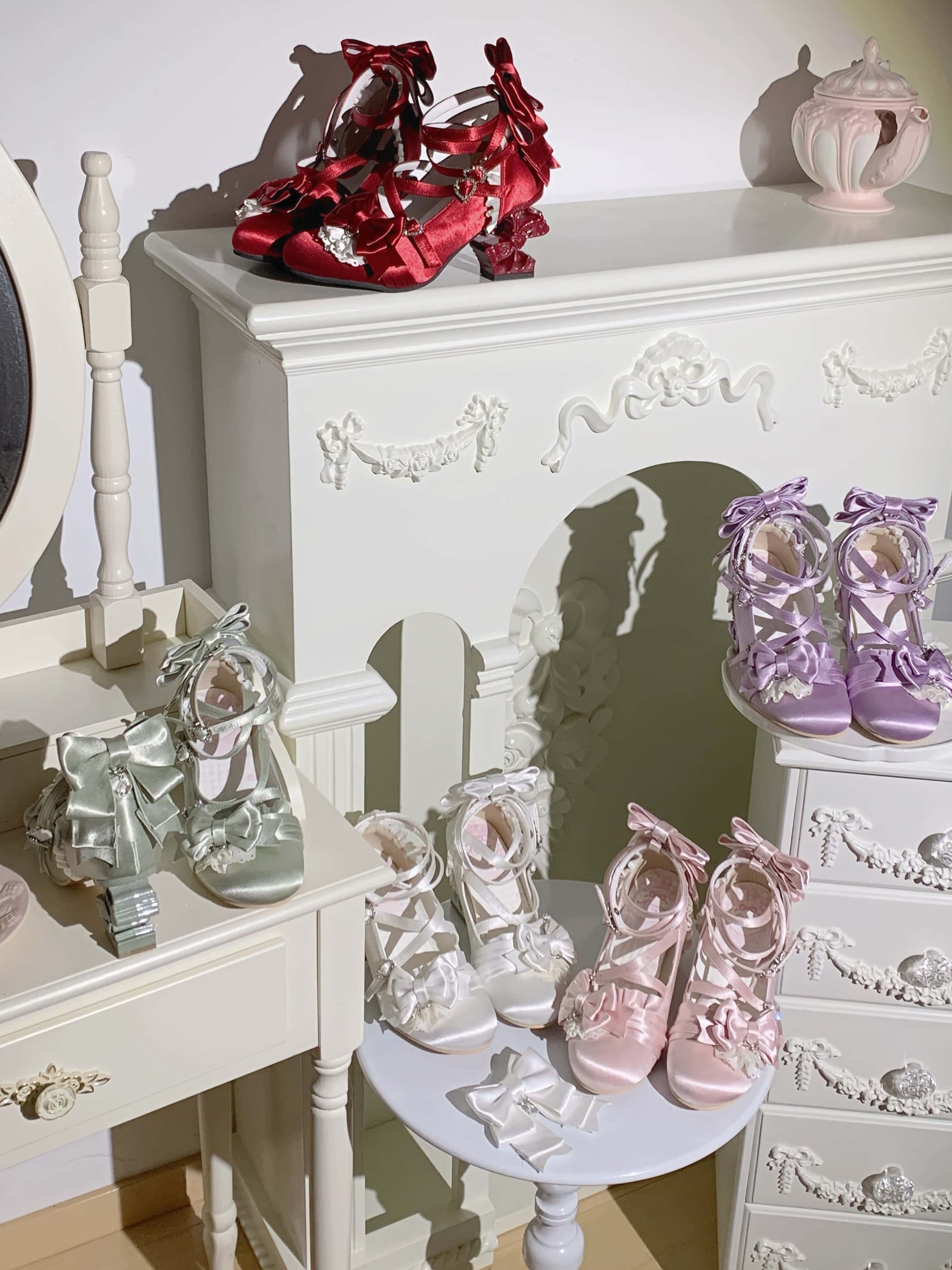 Knots Lolita  Ballet Style Bridal Heels