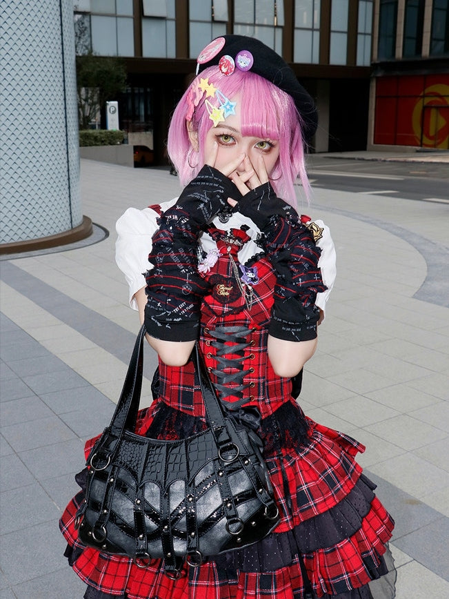 Sac Lolita Gothique Punk à Imprimé Serpent