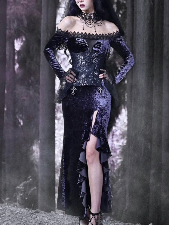 Lolita Halloween Bodycon Fishtail Dress LG1046