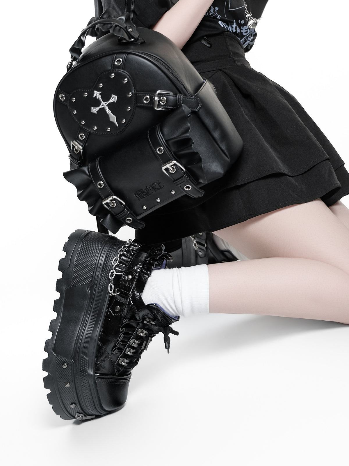 Absurd Oath × Hypoxic Outer Space Collaboration Platform Shoes