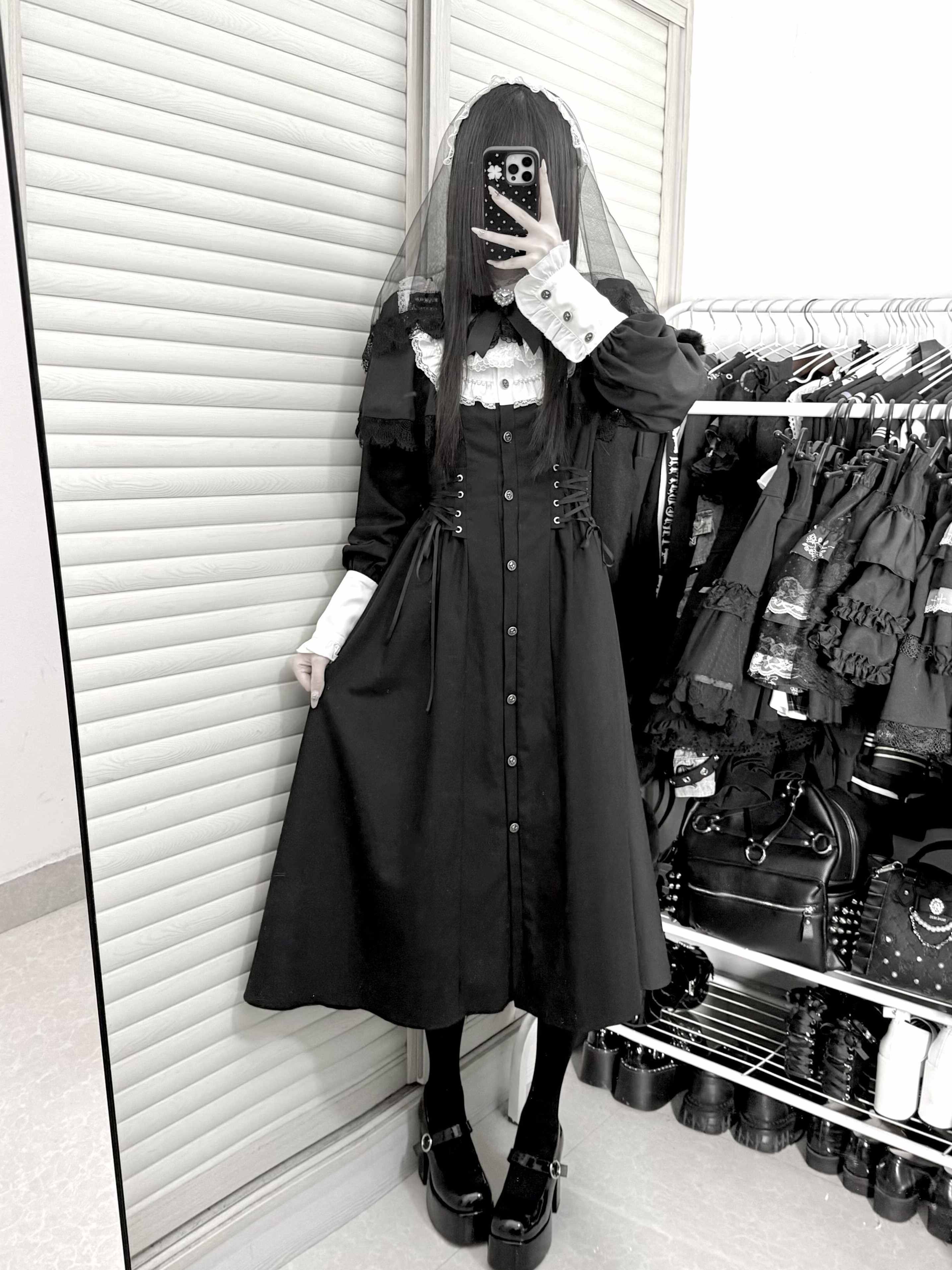 Silent Prayer Ryousangata Nun Dress