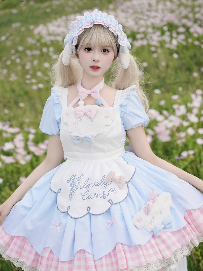 Baa Baa Story Lolita Puff Sleeve OP Dress