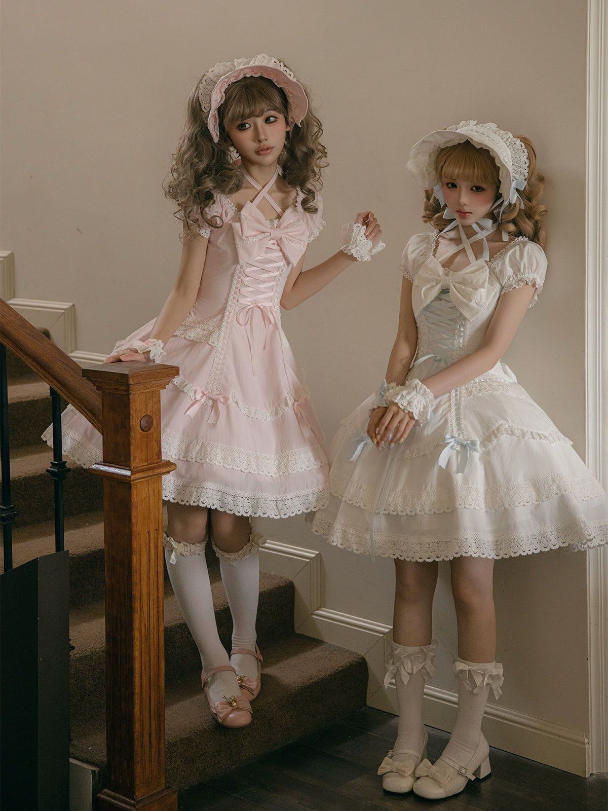 Showa Sweetheart Vintage Japanese‑Style Lolita OP Dress