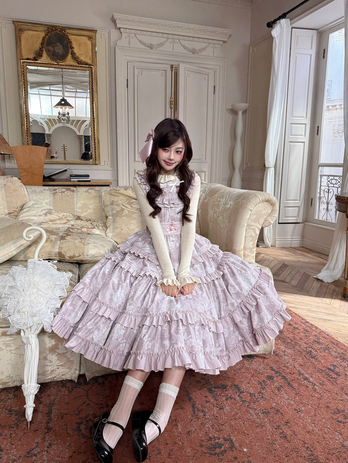Star‑of‑Bethlehem Lily Japanese‑Style Classic Lolita JSK Dress
