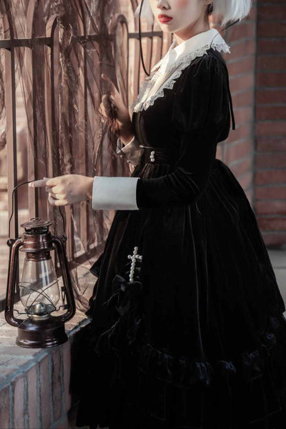 Lolita Gothic Maid Dress LG1035