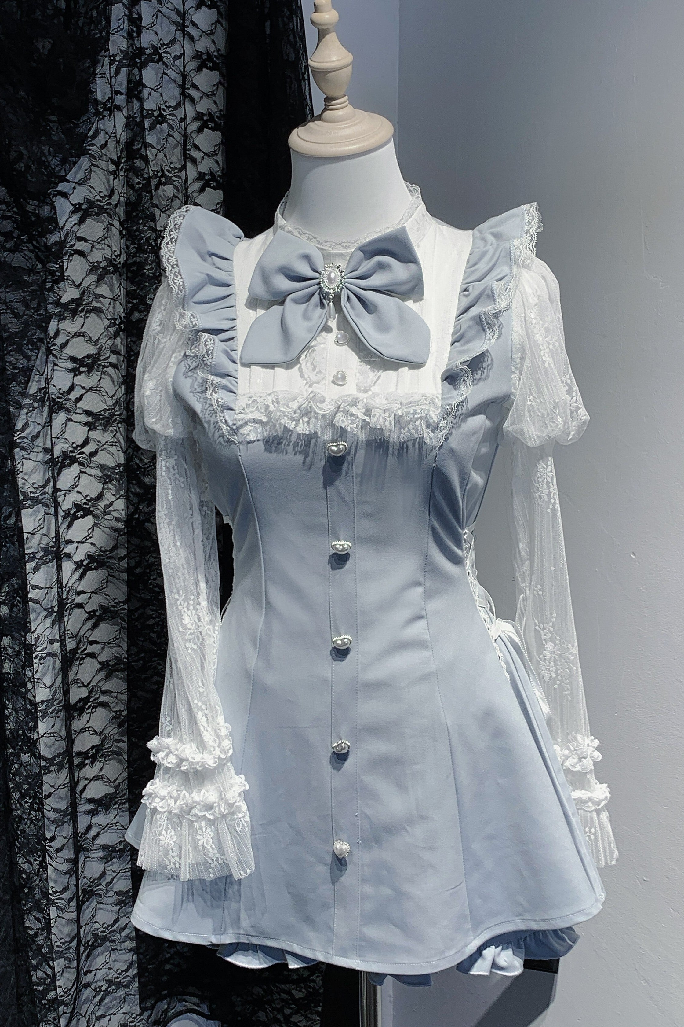 White Wings Praise Ryousangata Lace Kawaii Set