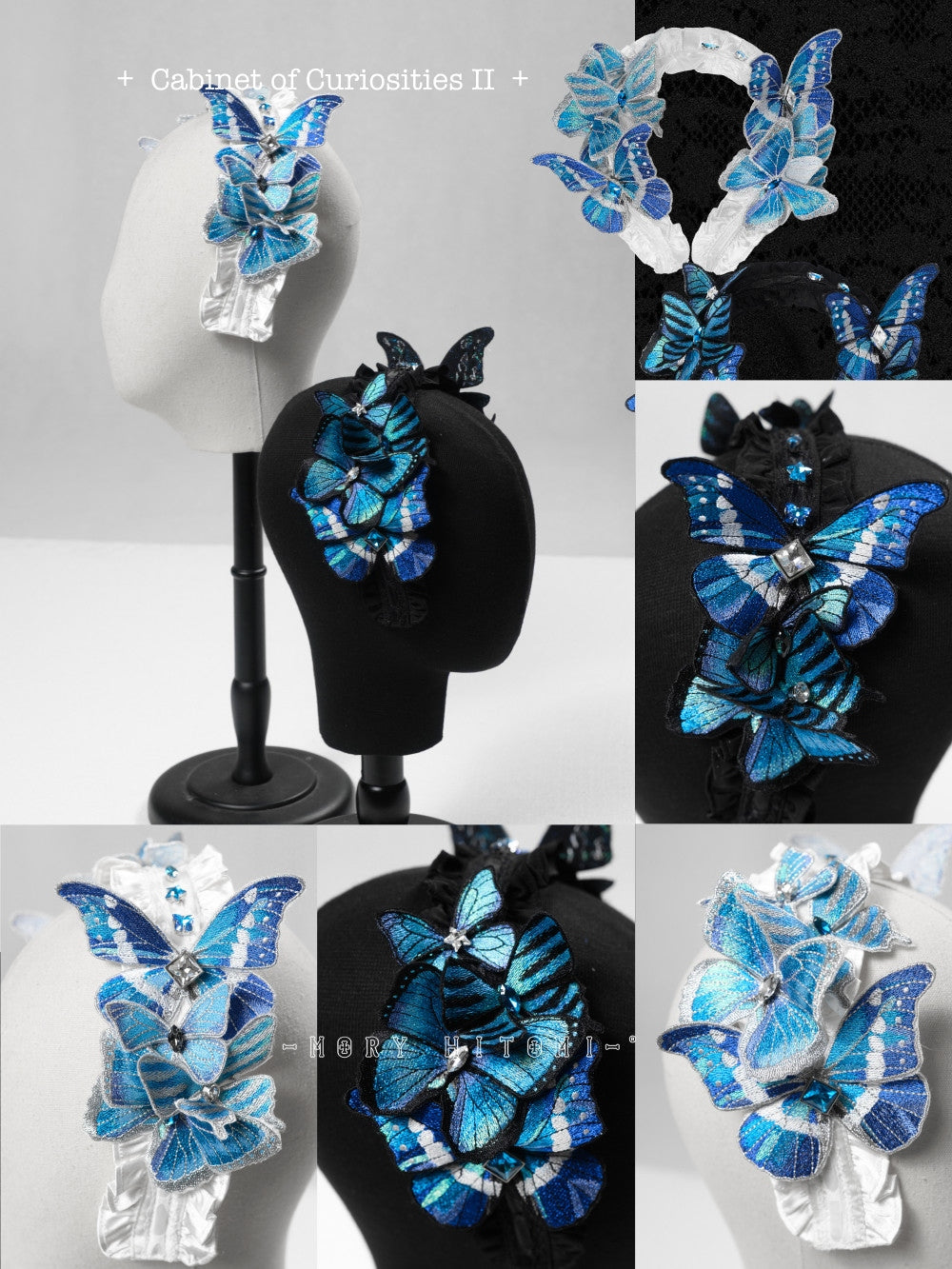 Cabinet Of Curiosities II Dark Gothic Butterfly Hair Accessories