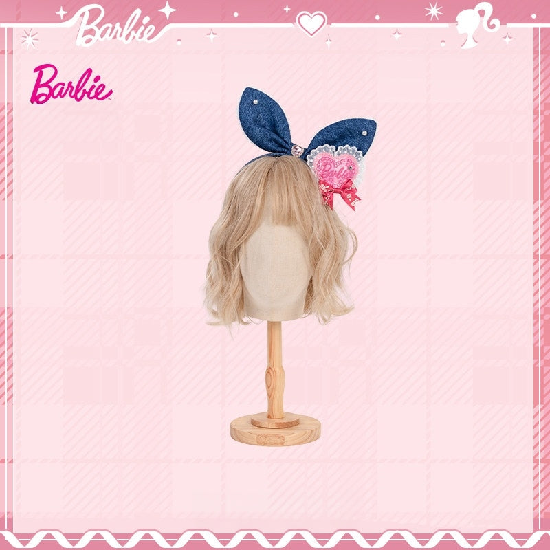 Dreamy Daydream x Barbie Collab Lolita Plaid Denim OP Dress