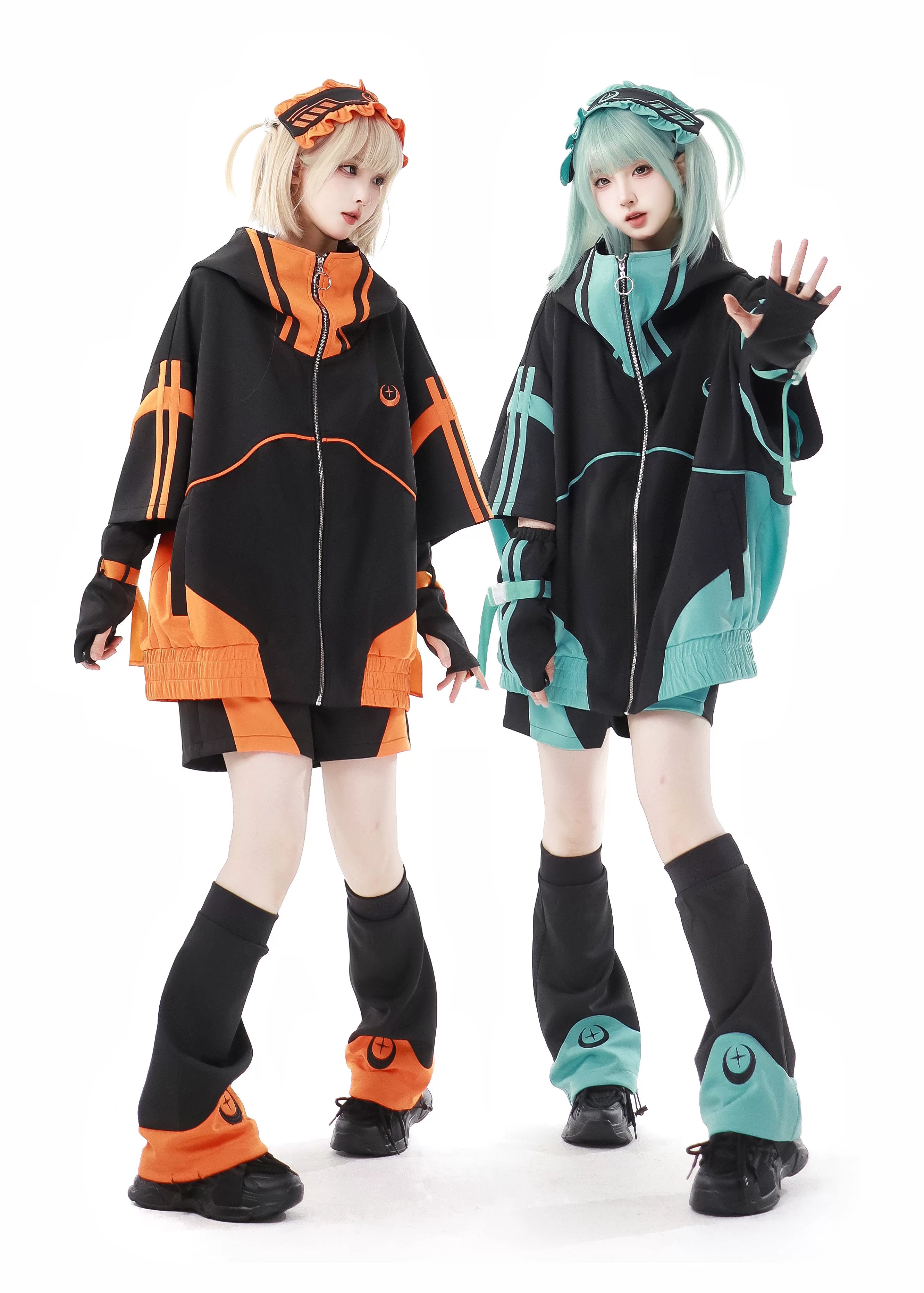 Star Signal Anime Graphic Short-Sleeve Techwear Set