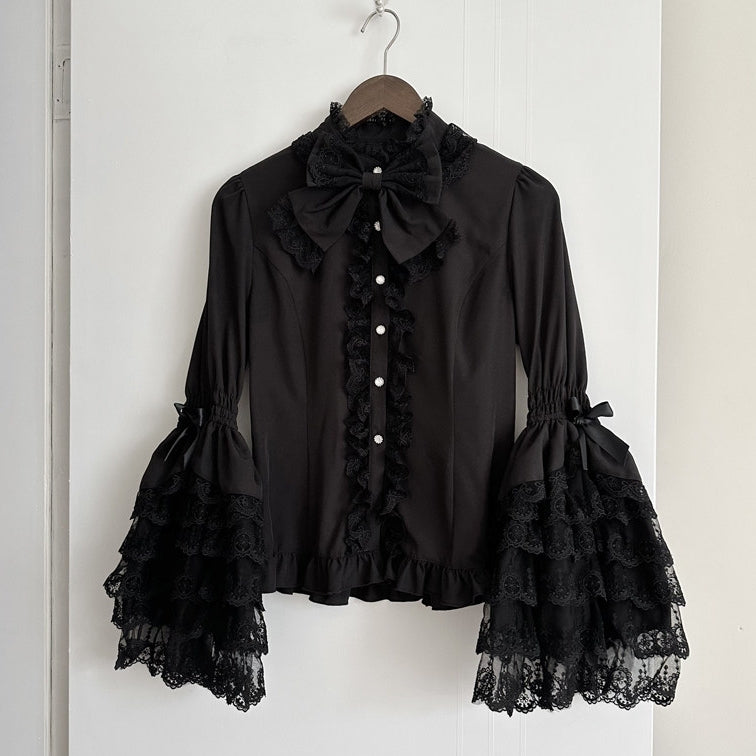 Crown of Gems Lolita Original Doll‑Like Strap JSK Black Dress