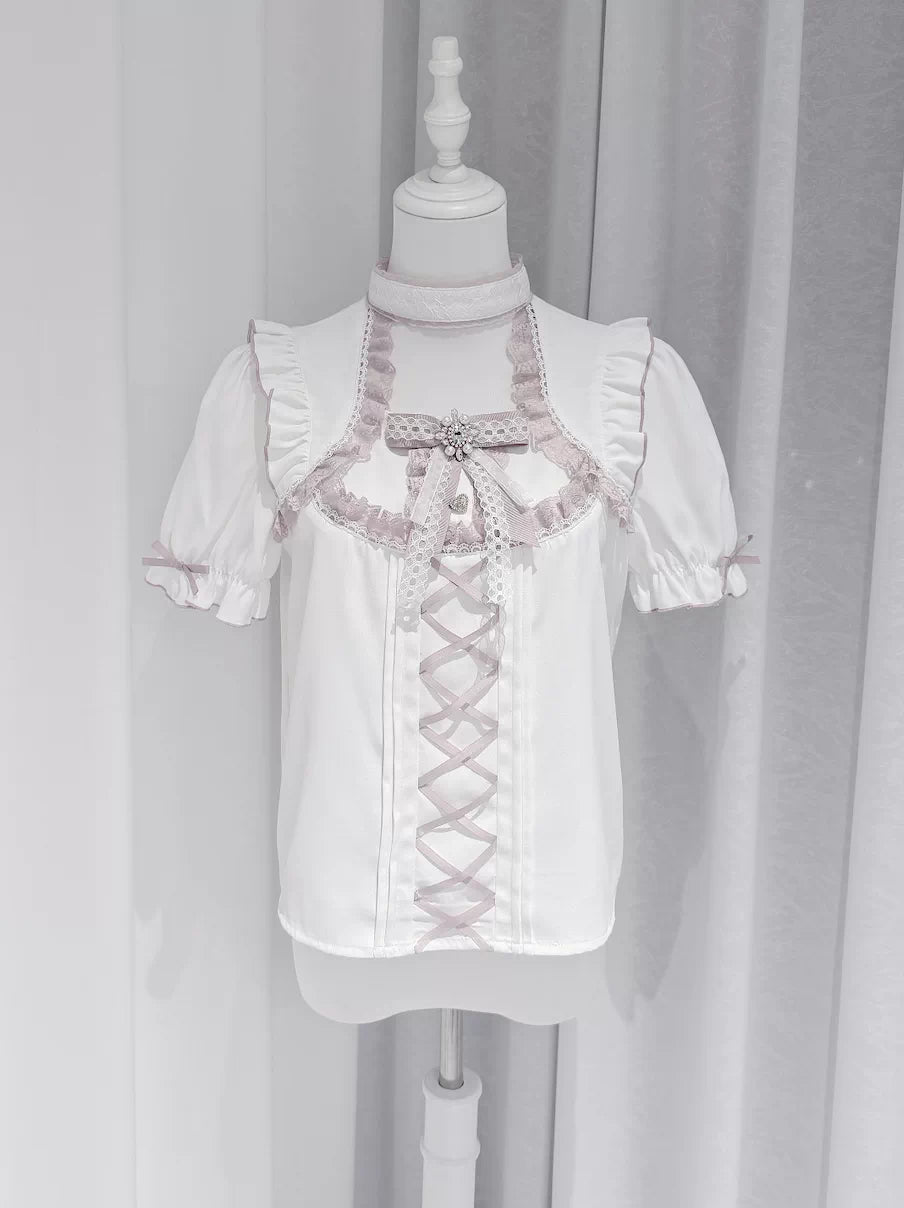 Vanilla Reply Transfer Student Collab Sweet Blouse and Skirt