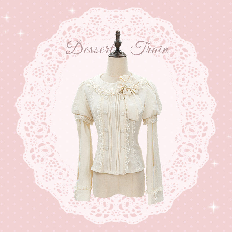 Dessert Train Sweet Lolita Inner Top & SK Jumper Skirt Set