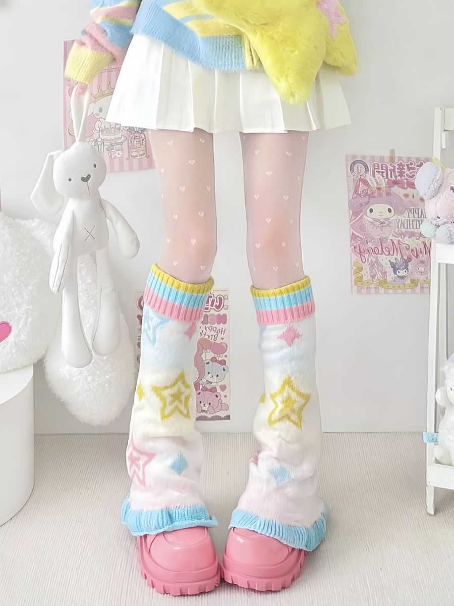 Japanese Sweet Dopamine Knit Leg Warmers
