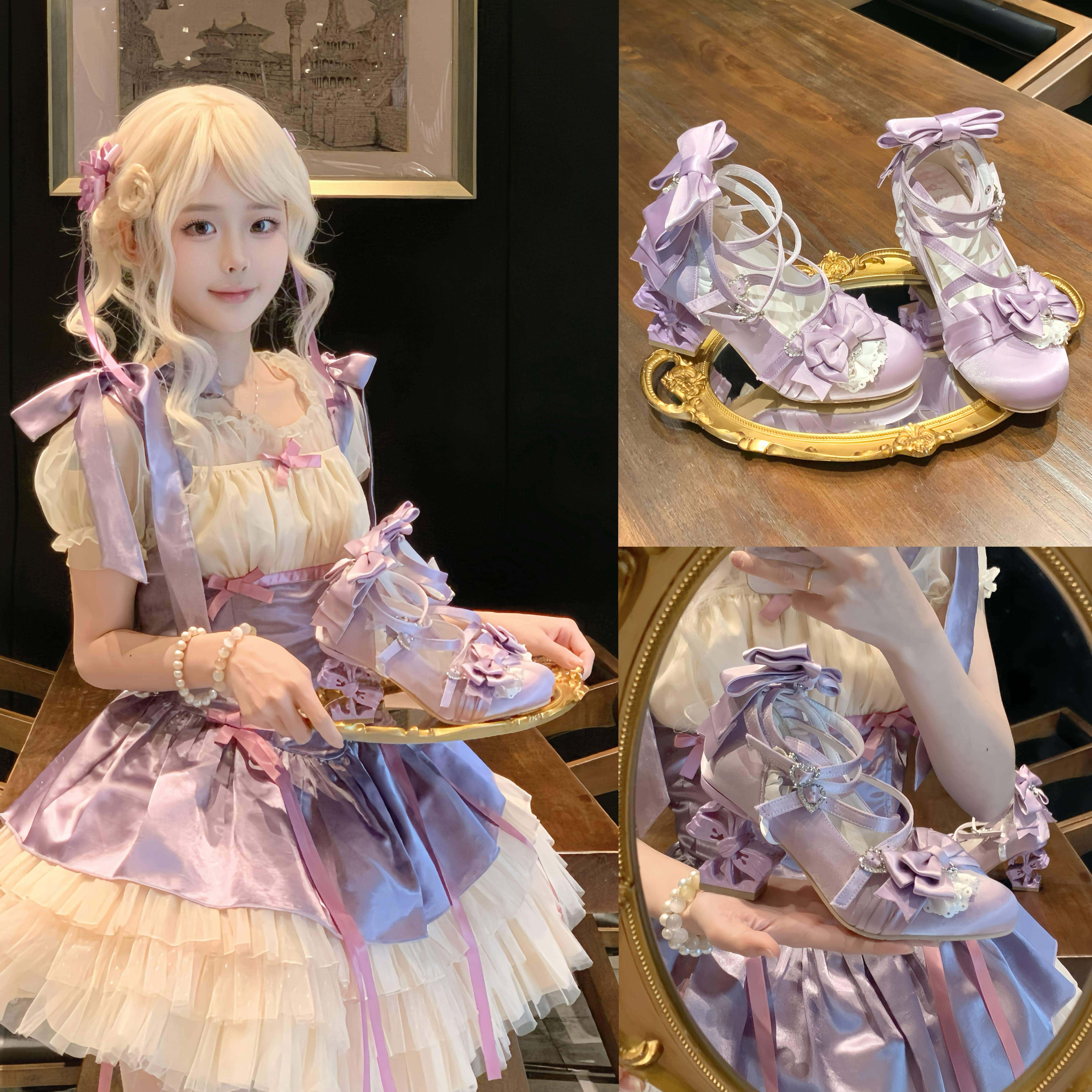 Knots Lolita  Ballet Style Bridal Heels