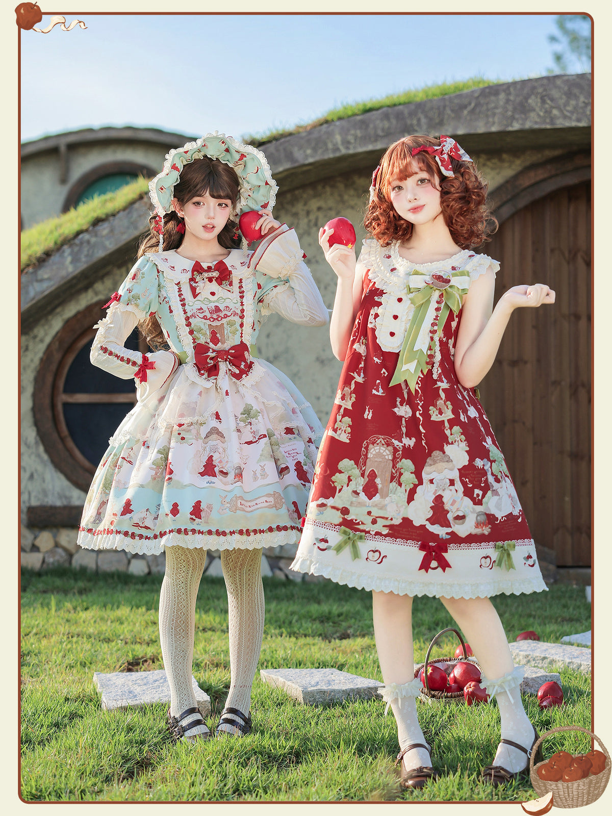 Little Red Riding Hood Original Fairy Tale Style Lolita OP Dress