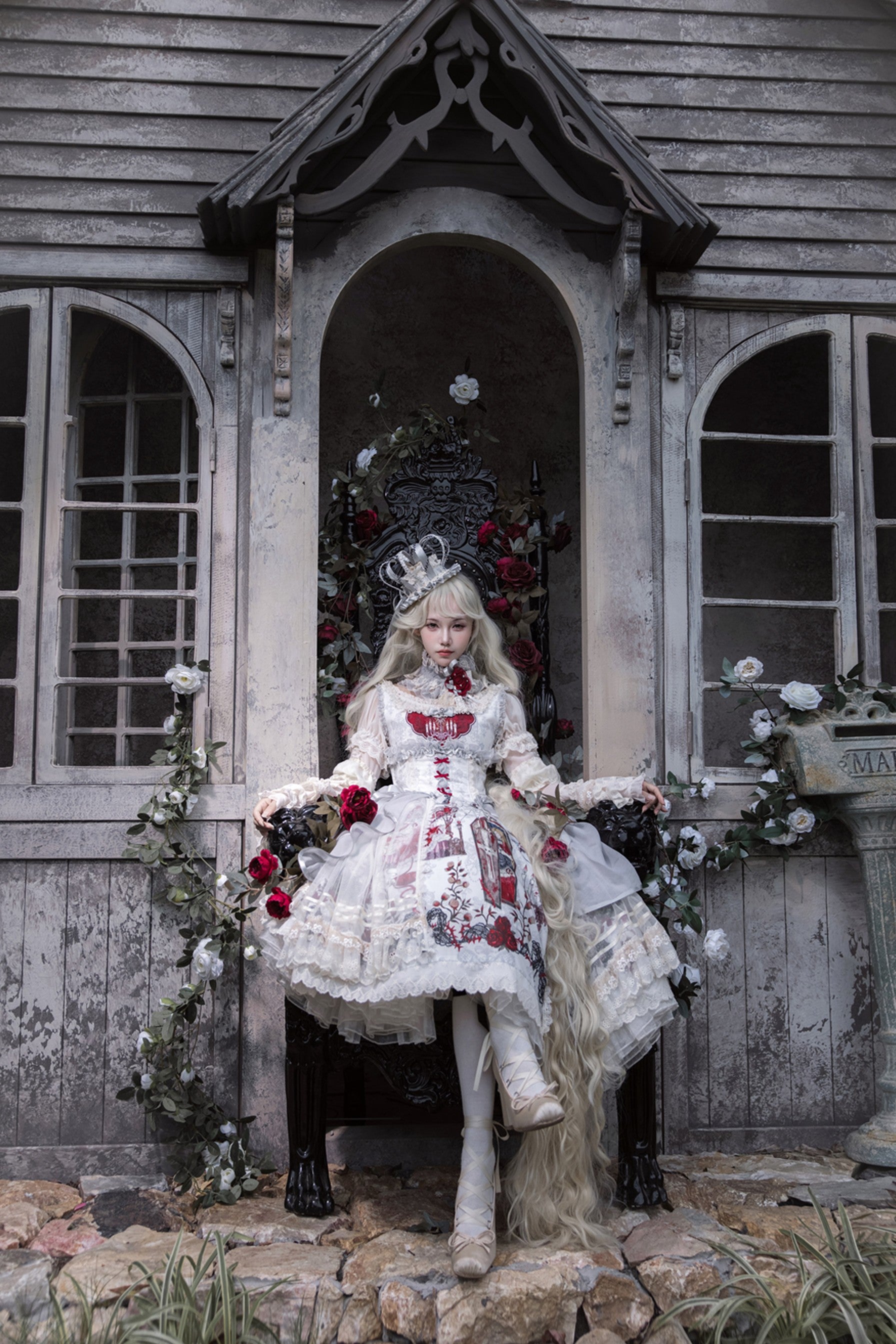 Sleeping Beauty Forest Fairy Tale Gothic Lolita JSK Dress