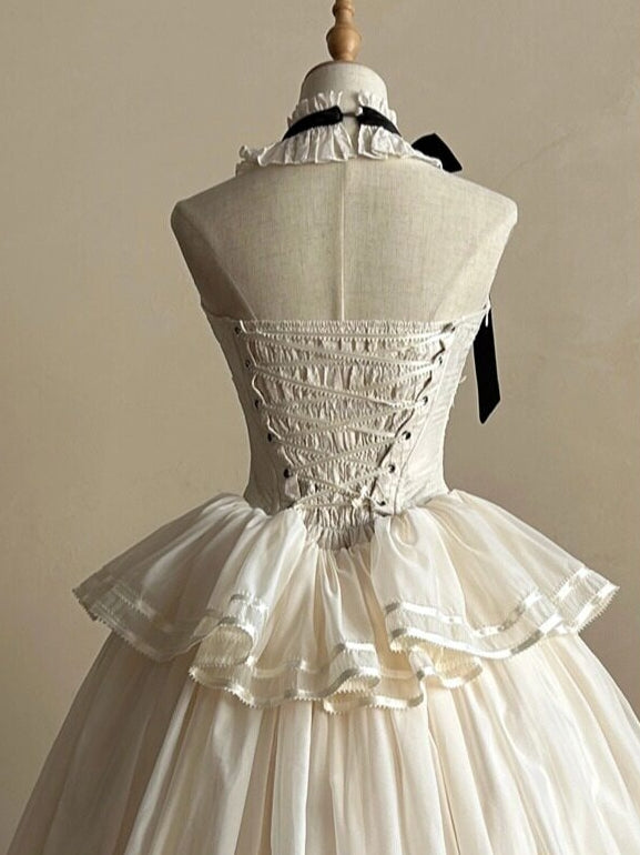 Free Letter Lolita Classic Embroidered Long Dress