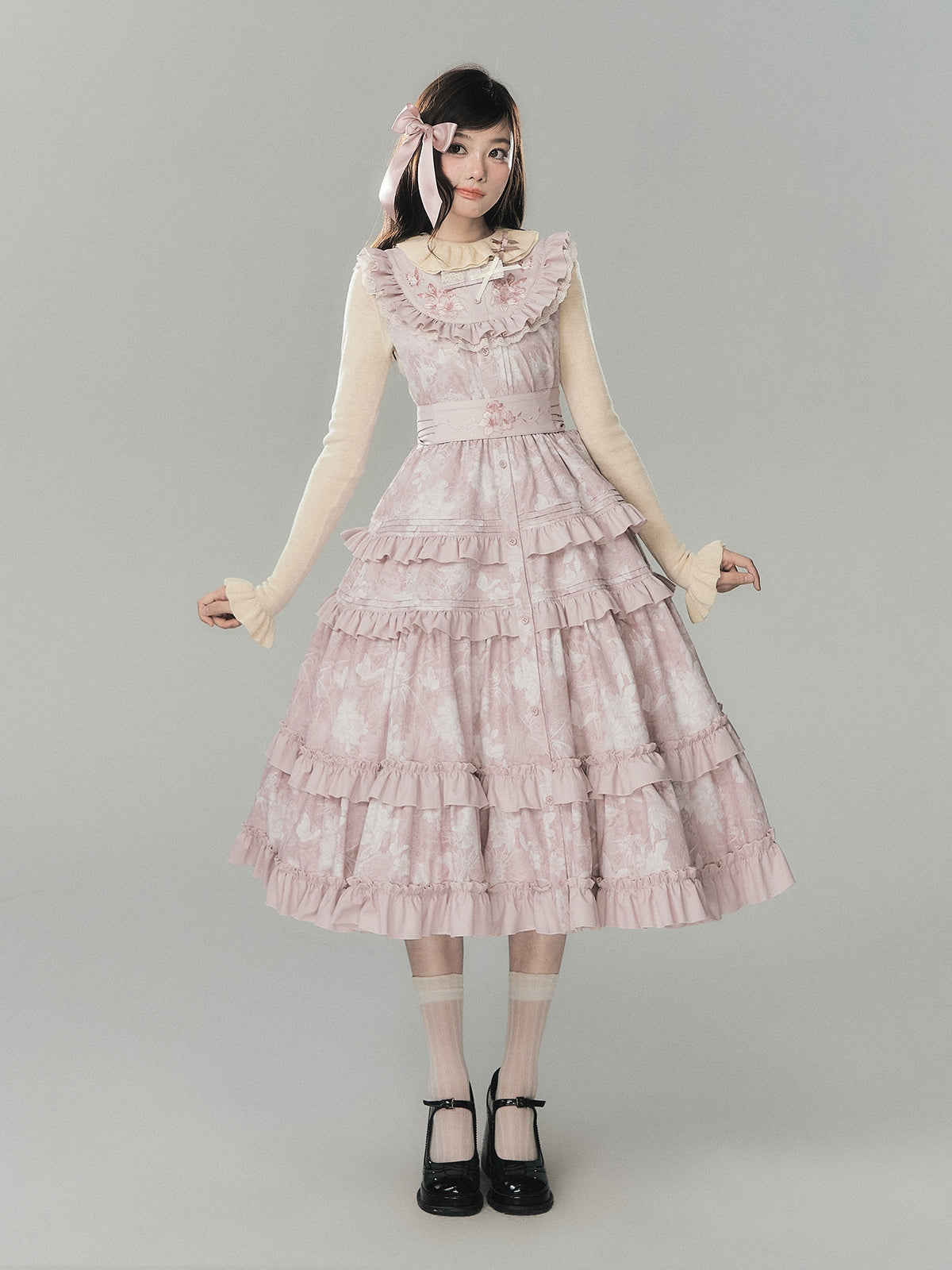 Star‑of‑Bethlehem Lily Japanese‑Style Classic Lolita JSK Dress