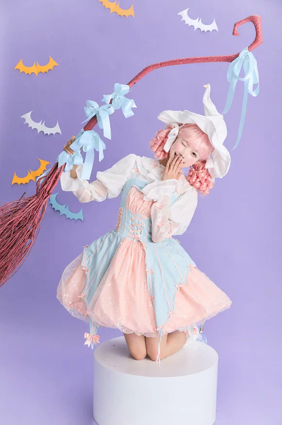 Pumpkin‑Lantern Halloween Witch Dark‑Sweet Lolita JSK Dress