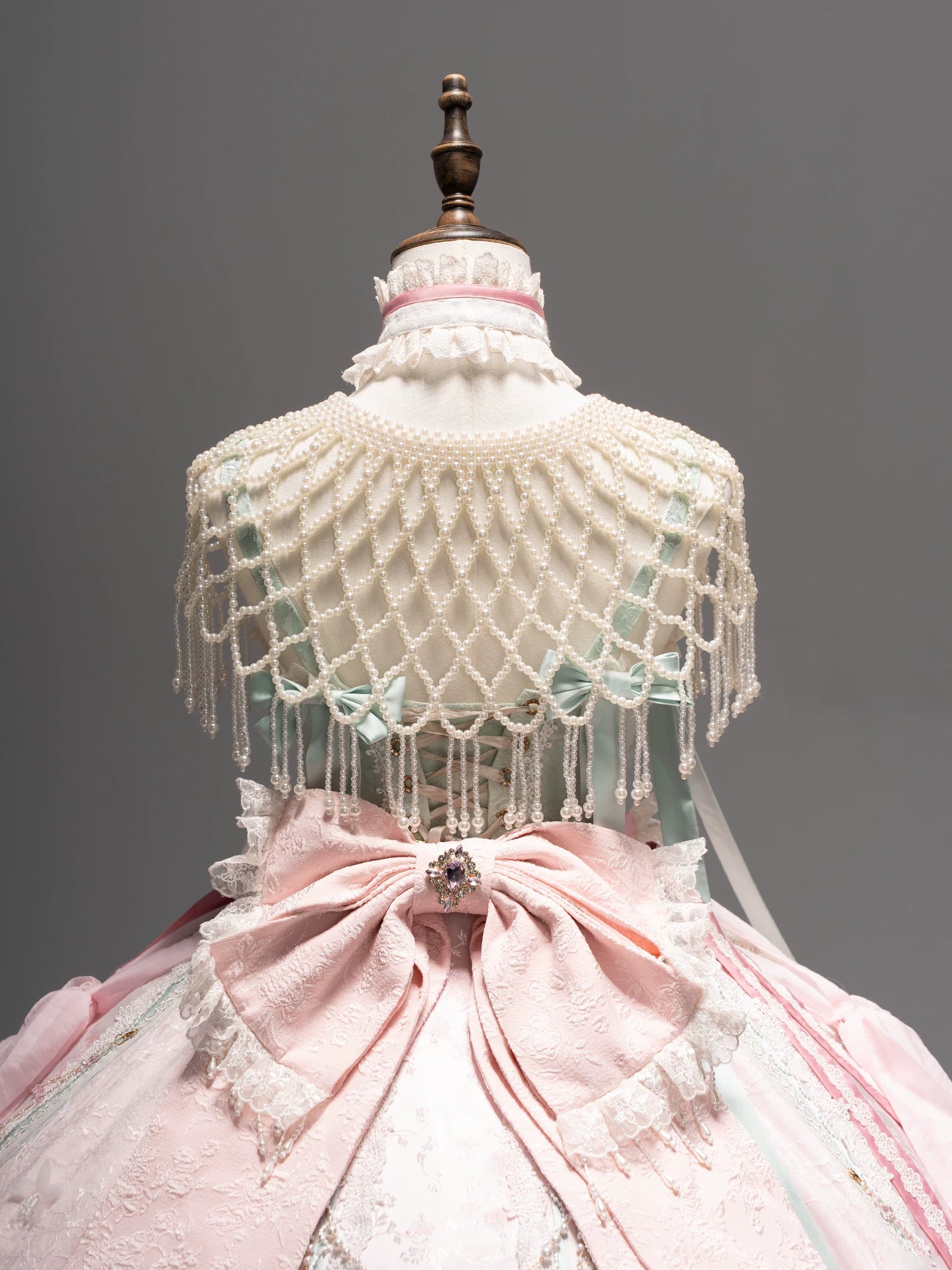 Hibiscus Huadan Pink Wa Lolita Short JSK Dress