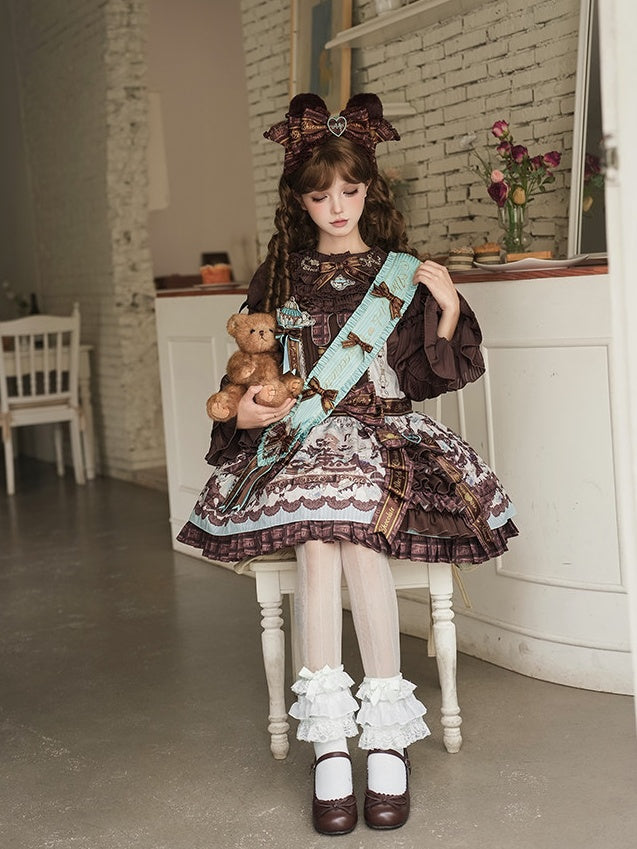 Bear Cocoa Doll-like Lolita Suspender Dress