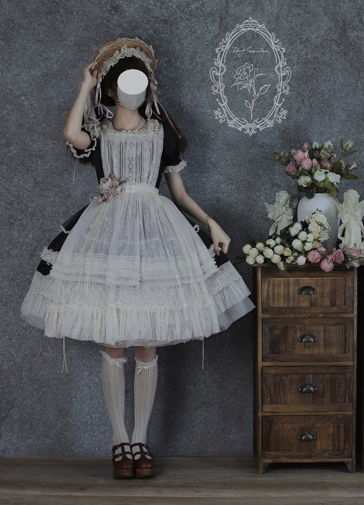 Antique Ball 3.0 Lolita Elegant French Style Maiden Short Sleeve OP Dress
