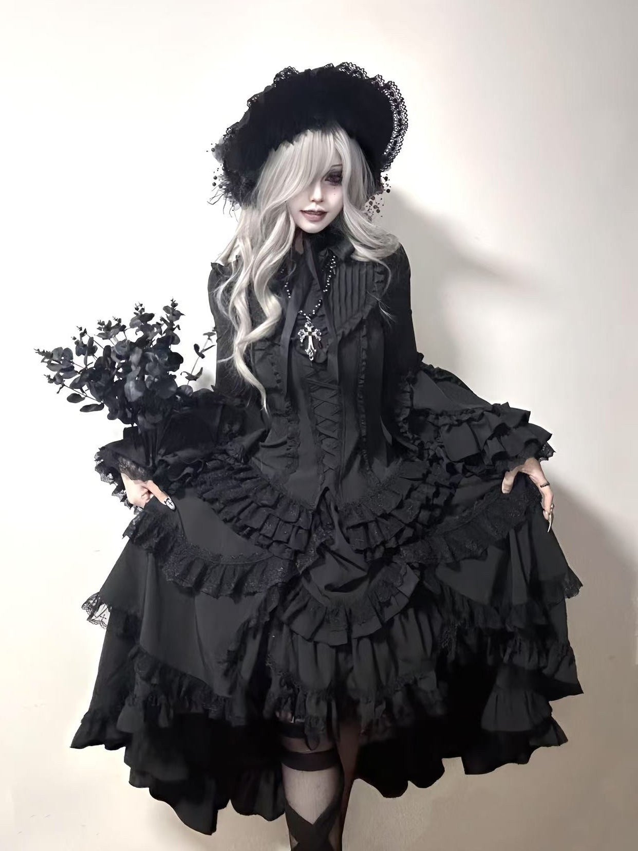 Phoenix Gothic Lolita Blouse & SK Dress Set