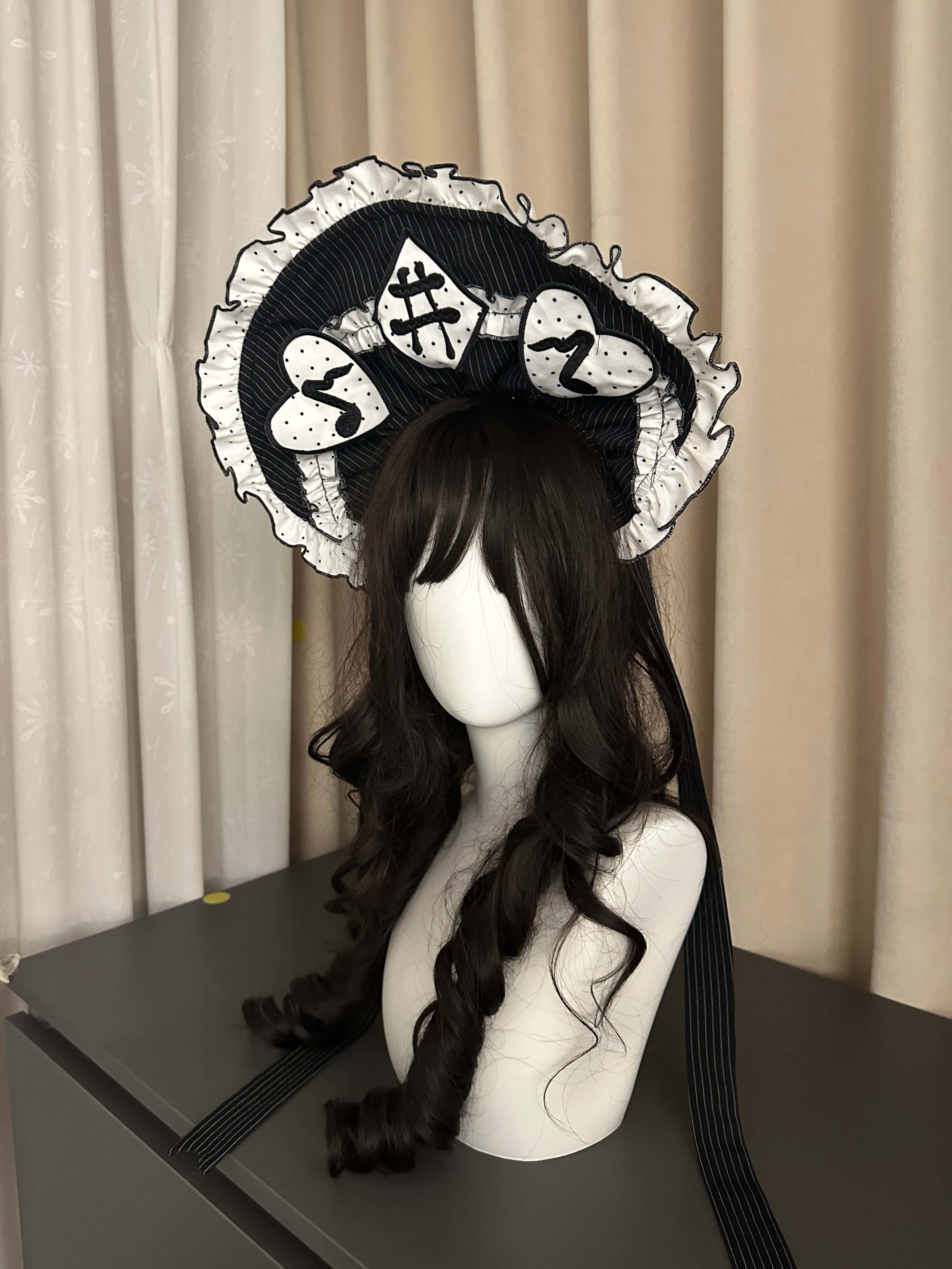 Rhythmic Notes Piano Key Gothic Classic Lolita JSK Full Set