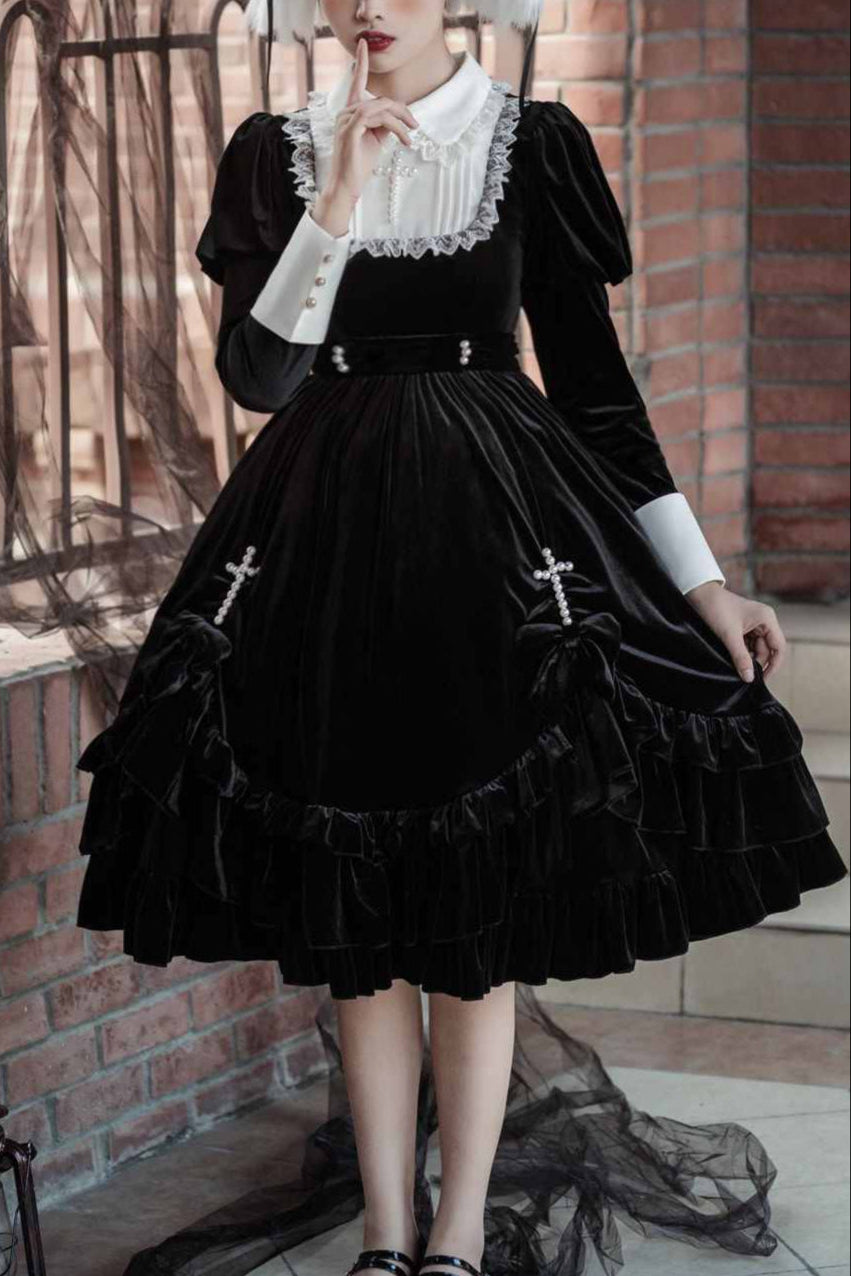 Lolita Gothic Maid Dress LG1035