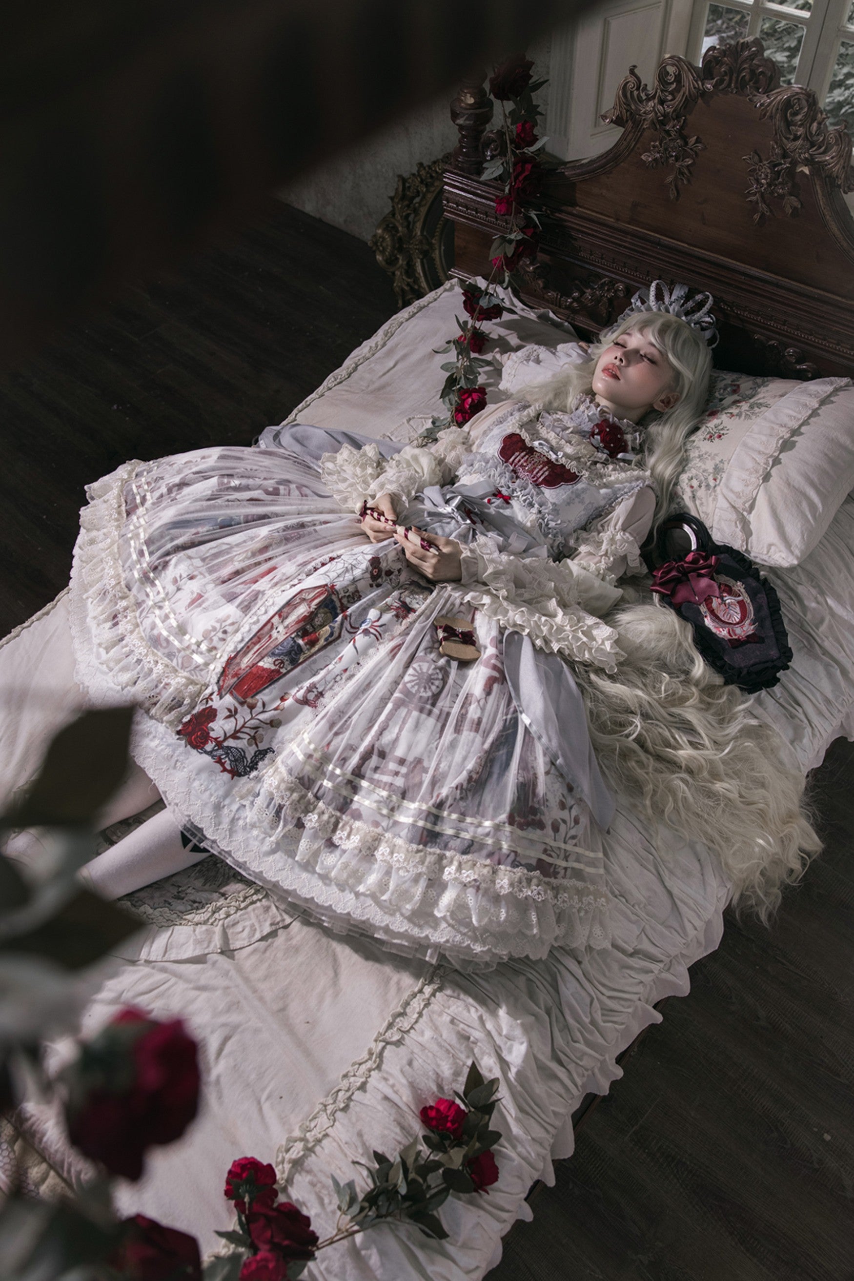 Sleeping Beauty Forest Fairy Tale Gothic Lolita JSK Dress