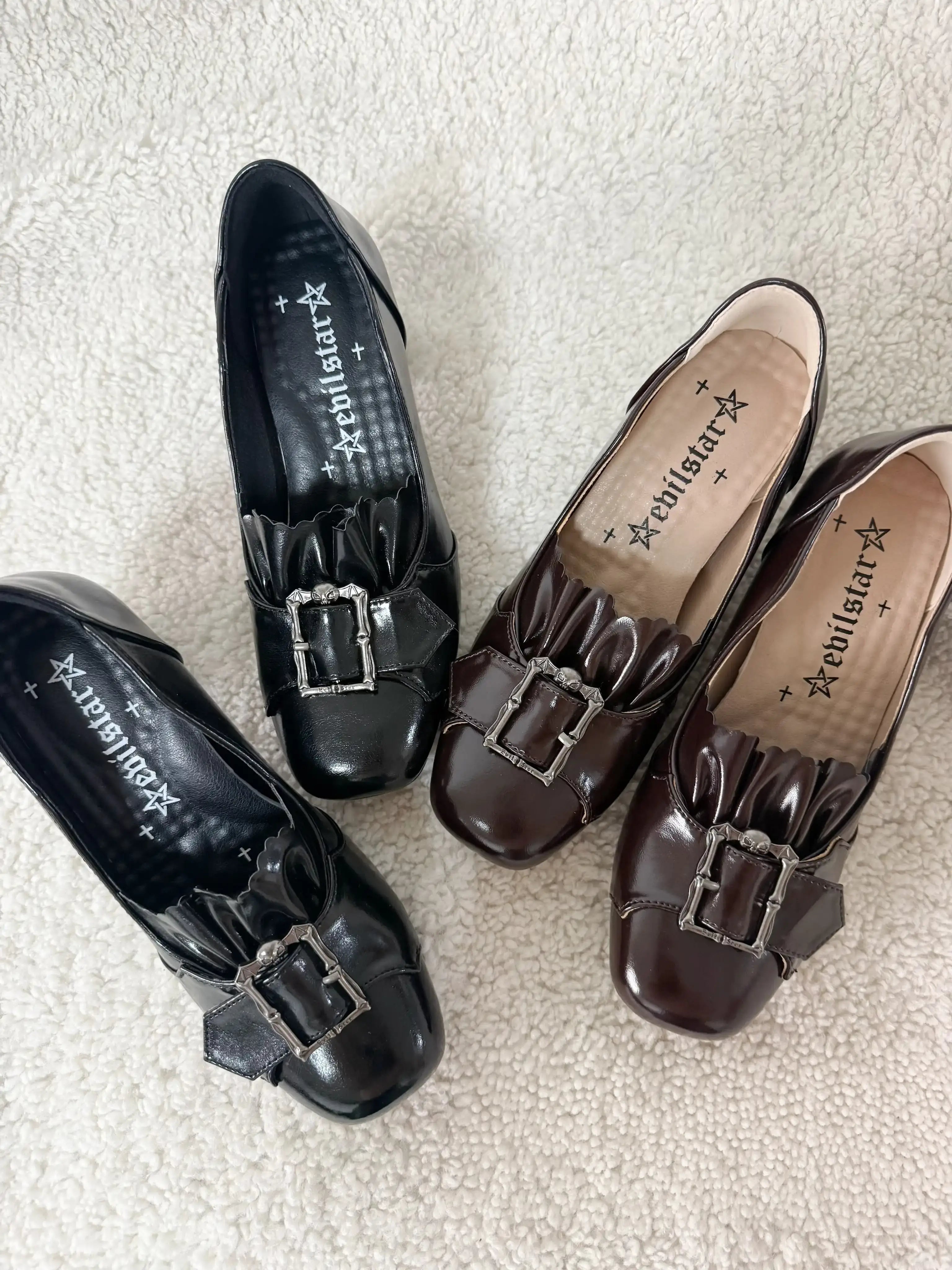 Century Elegance Vintage Gothic Mary Jane Block Heel Lolita Pumps