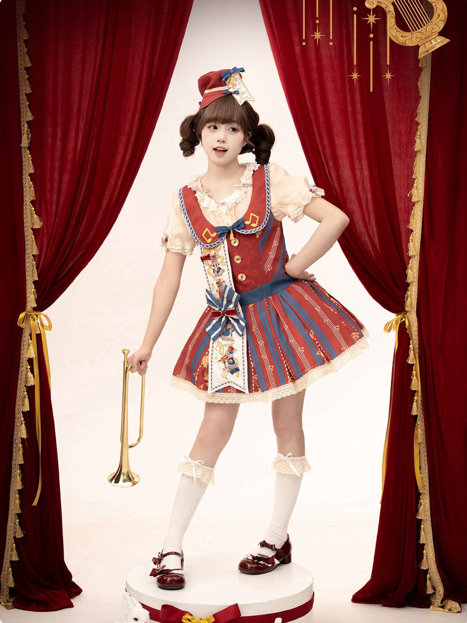 Rabbit Orchestra Lolita Embroidered Cute OP / JSK Dress