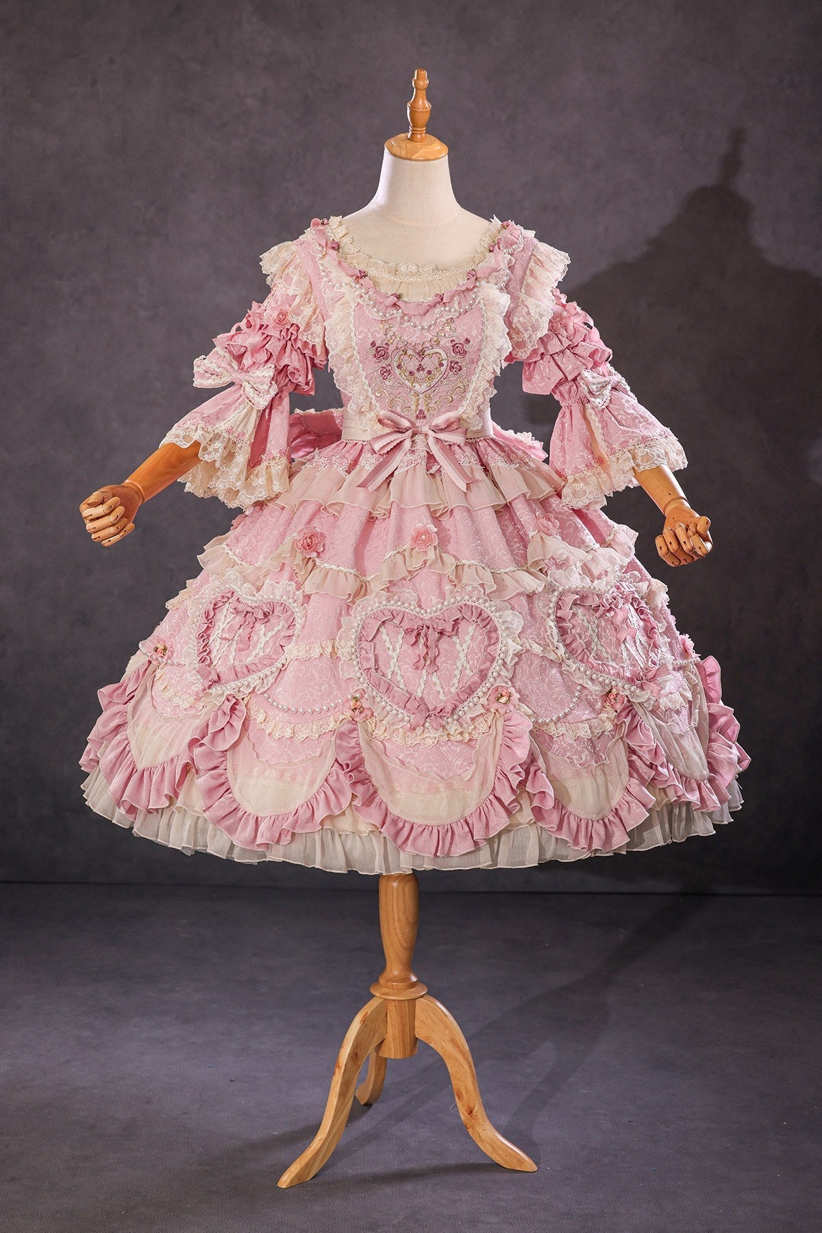 Velvet Whispers Vintage Cake Lolita OP Dress
