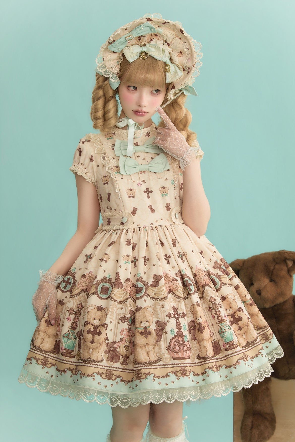 Cross Bear Sweet Vintage Original Lolita JSK and OP Dress Series