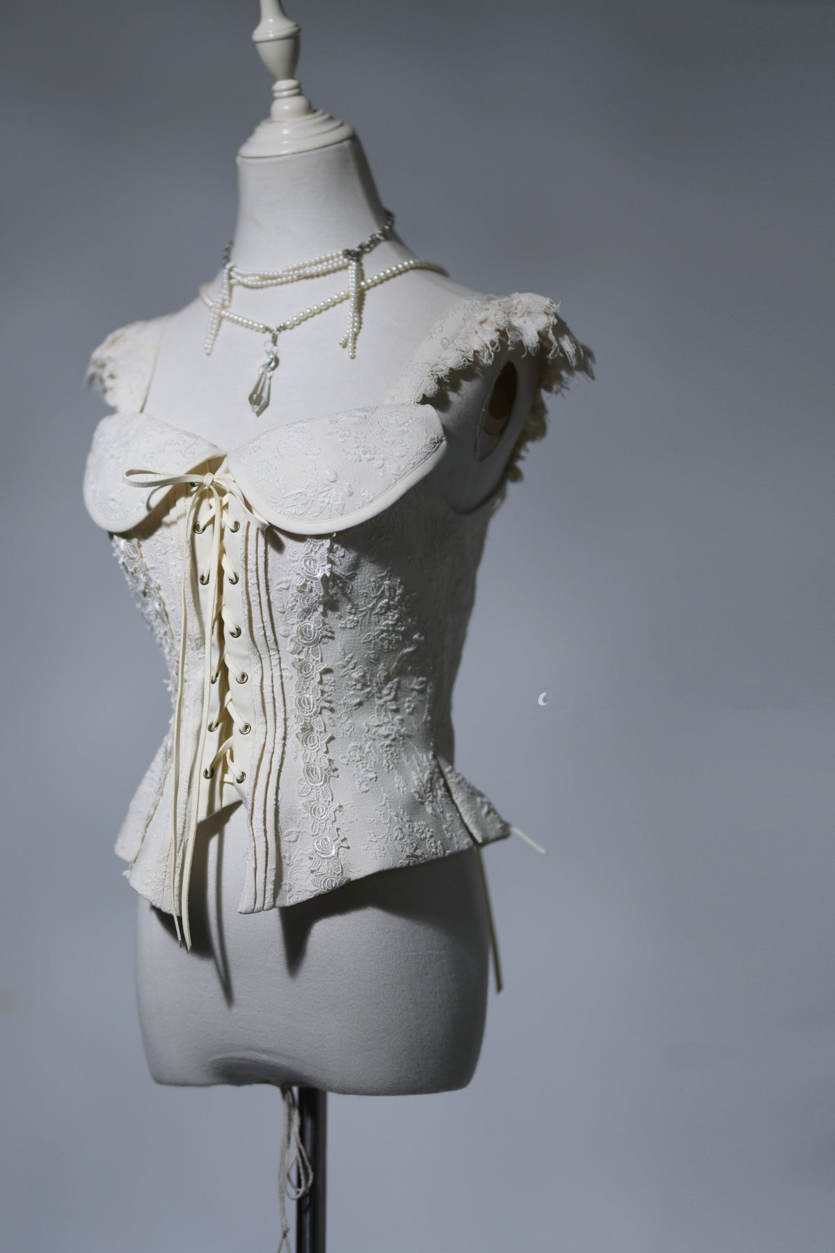 Van Gogh Almond Blossom Vintage Strapless Organza Dress / Corset & Skirt Set