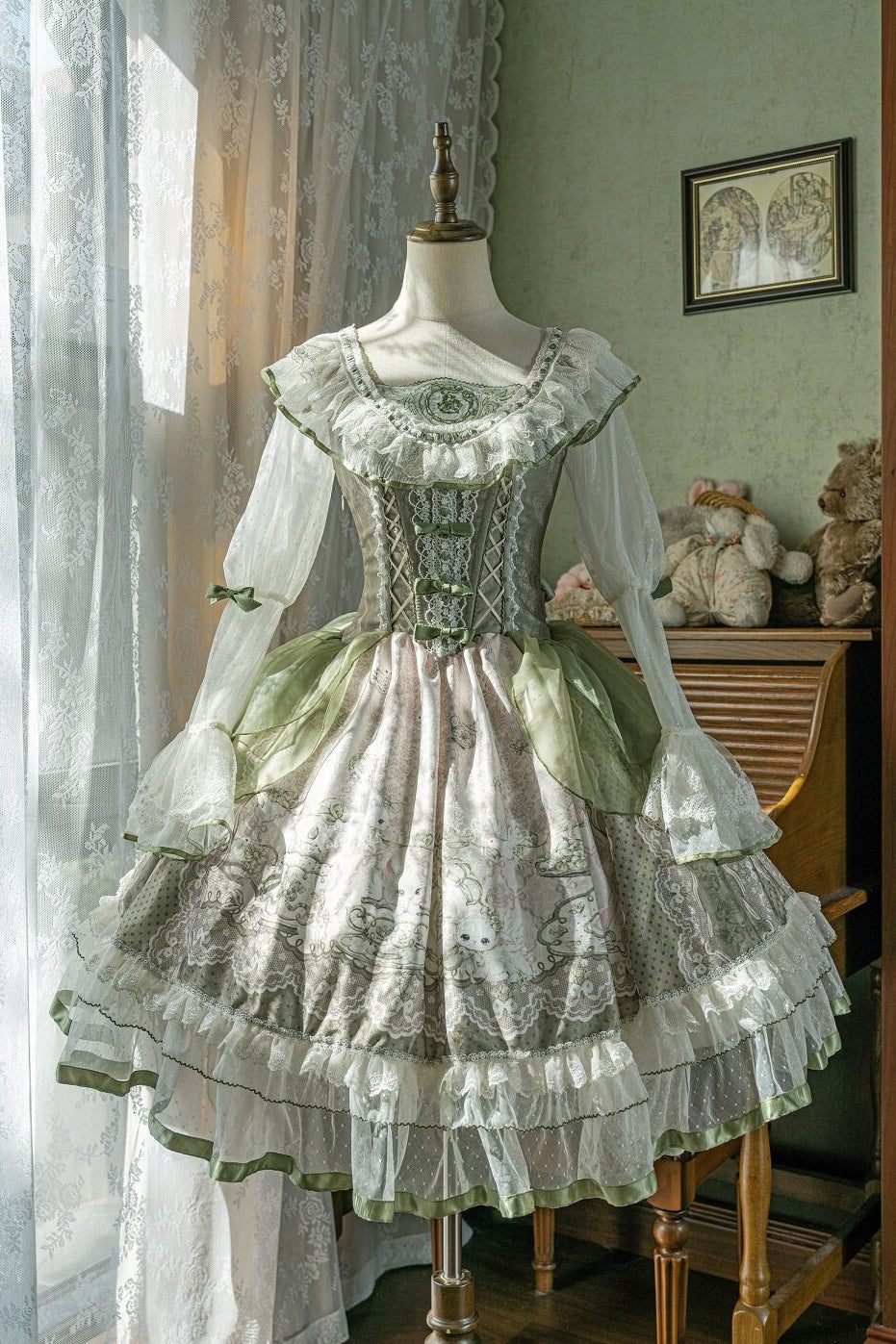 Teacup Rabbit Lolita Pastoral OP/JSK Dress
