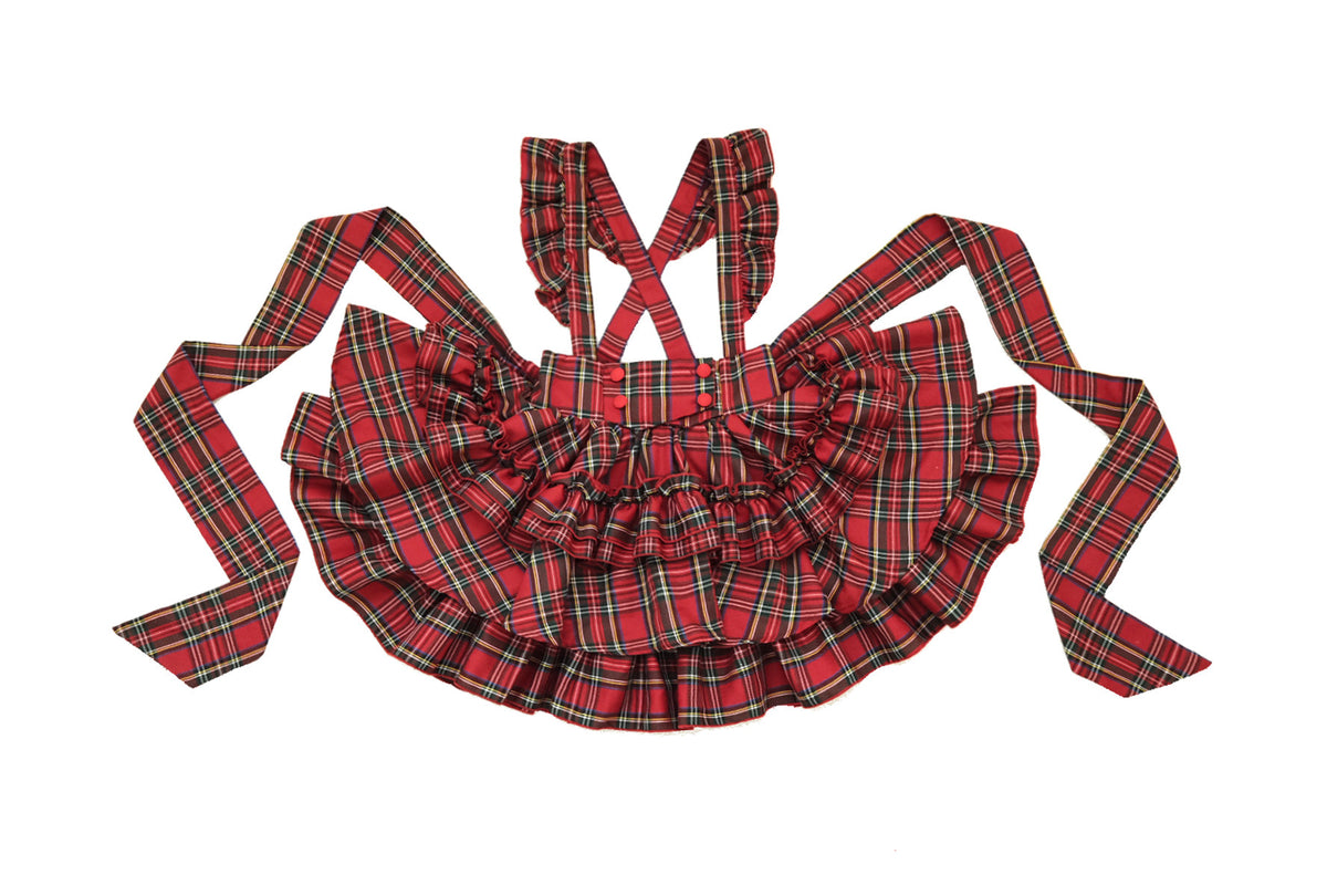 Doll Giftbox Christmas Limited Red Plaid Limited Lolita Long Sleeve Blouse & Skirt Set