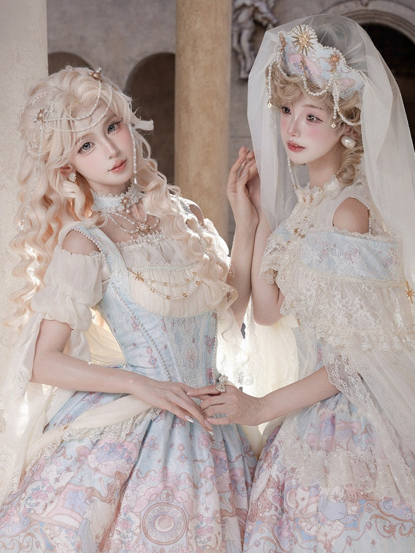 Moon‑Veil Zodiac Elegant Retro Ancient‑Greek Lolita Accessories