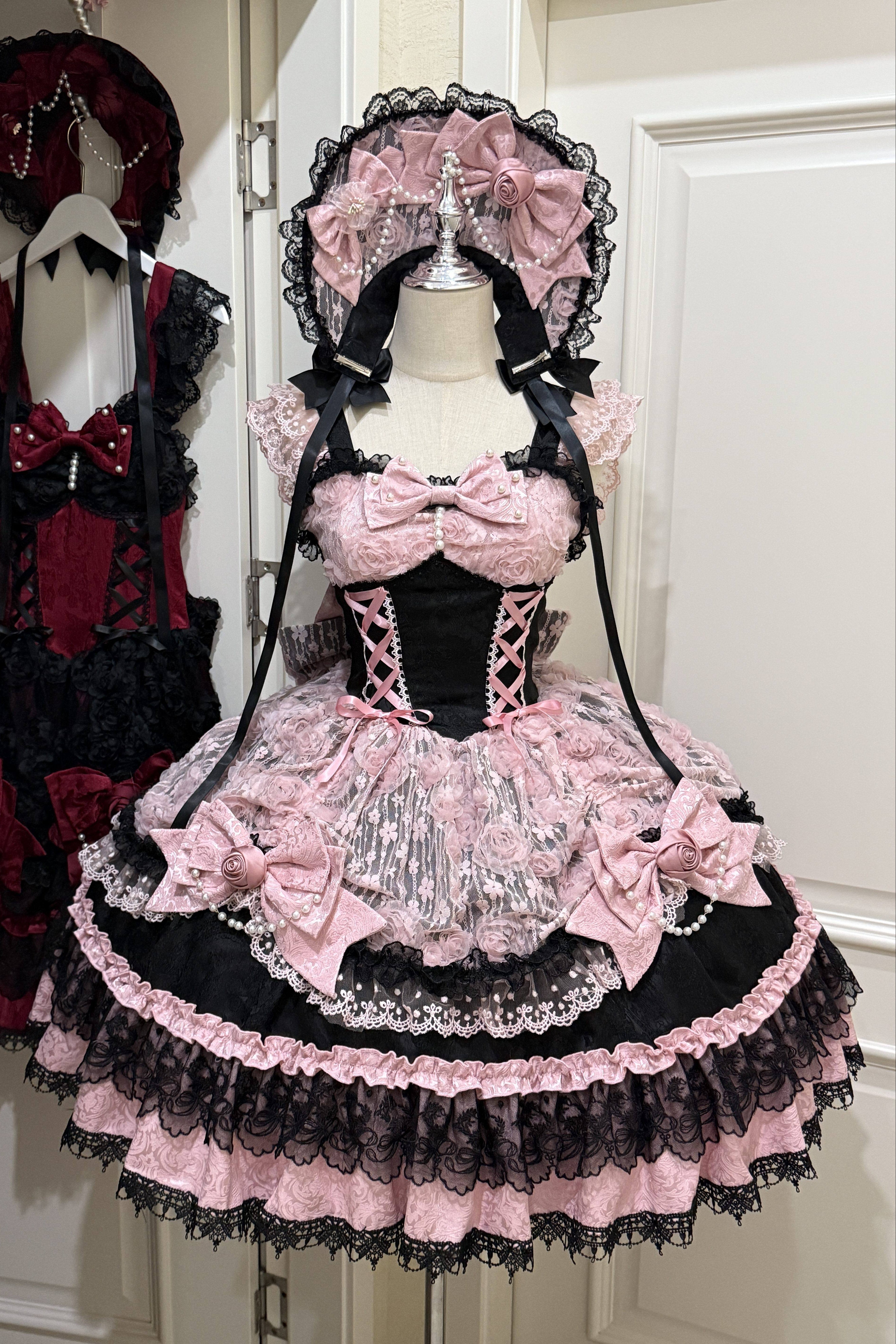 Rose Princess Lolita Pink JSK Dress